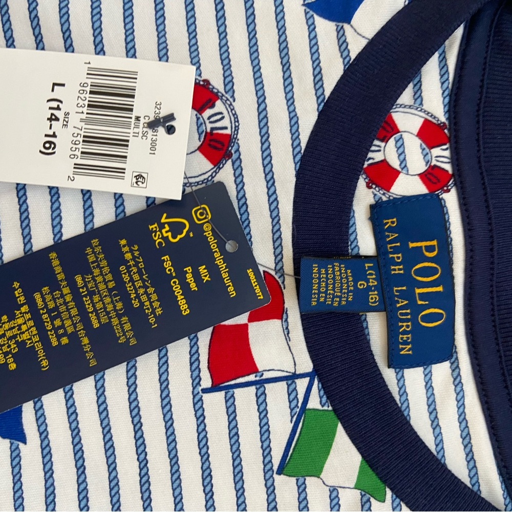 Polo ralph Lauren boy’s Tee. L 14-16 yrs - Picture 3 of 6